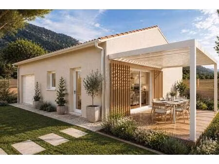 terrain avec maison neuve à vendre
