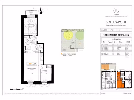 vente appartement 3 pièces 63.19 m² à sollies-pont (83210)  269 000 €