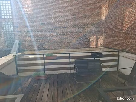 appartement t2 avec terrasse vieux valenciennes entierement renove