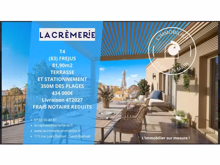 vente appartement 4 pièces 81.9 m² à frejus (83600)  434 000 €