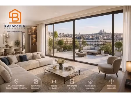 vente appartement 4 pièces 80 m² à paris 18ème (75018)  589 000 €