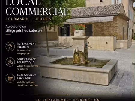 vente fonds de commerce 2 pièces 90 m2 à lourmarin