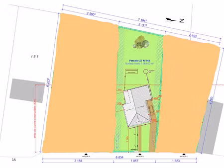 vente terrain 1068 m² à villenauxe-la-petite (77480)  85 000 €