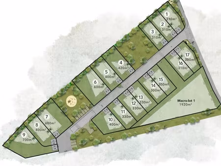 vente terrain 310 m² à rognes (13840)  199 900 €