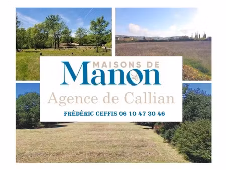 vente terrain 2200 m² à tourrettes (83440)  280 000 €