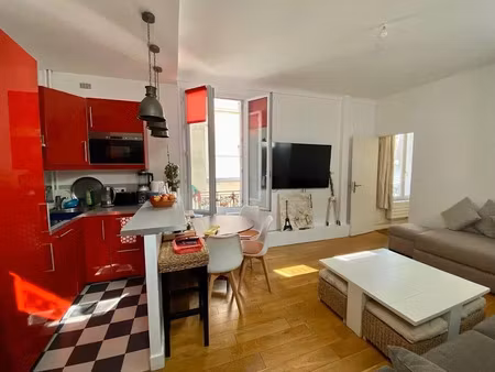 location meublée appartement 2 pièces 35 m² à paris 17ème (75017)  1 750 €