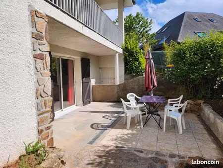 t2 meublé ou vide dans maison de 2 appartements avec terasse de 35m2