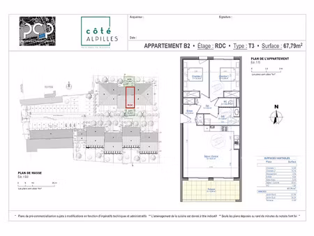 vente appartement 3 pièces 67.79 m² à saint-rémy-de-provence (13210)  374 400 €