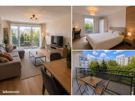 appartement t3 meublé - 1 450 cc - chelles  4 min à pied de la gare