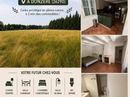 appartement + pré chevaux