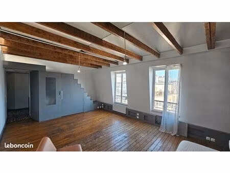 appartement 1 grande pièce + mezzanine  35 m²