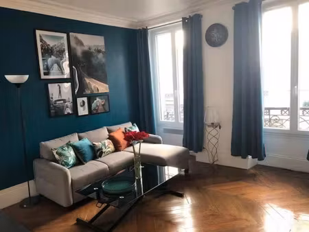 location meublée appartement 2 pièces 38 m² à paris 17ème (75017)  1 790 €