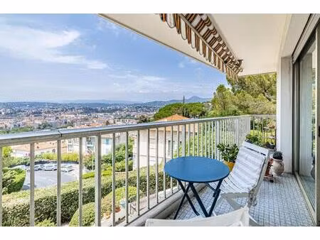 nice mont alban - viager occupe - 2/3p 74m² - vue dégagée  calme  sans vis-à-vis