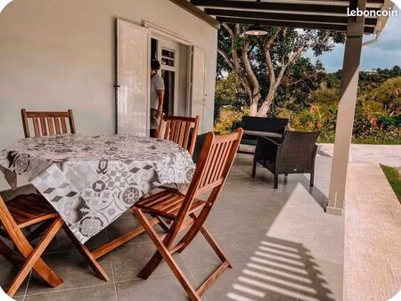 maison meublée mitoyenne f3 cloturée à vieux habitants