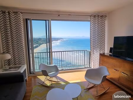 4 pieces vue mer cote des basques