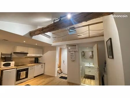 t2 meublé 29 m² avec mezzanine – refait à neuf – la crau centre (bail étudiant)