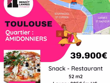 vente locaux professionnels 52 m² à toulouse (31000)  39 900 €