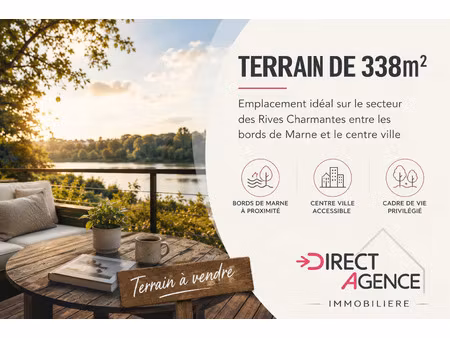 vente terrain 338 m² noisy-le-grand (93160)