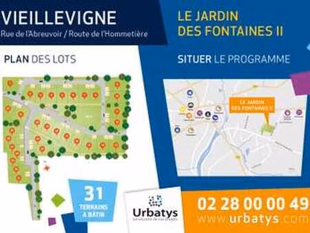 vente terrain à vieillevigne (44116) : à vendre / vieillevigne