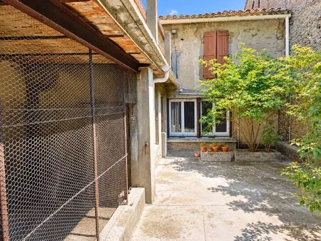 maison de village avec cour  terrasse et immense garage azille (11700) 145 m2 habitables