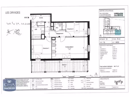 appartement à louer 3 pièces 66.71 m² - la riche (37) - 910€