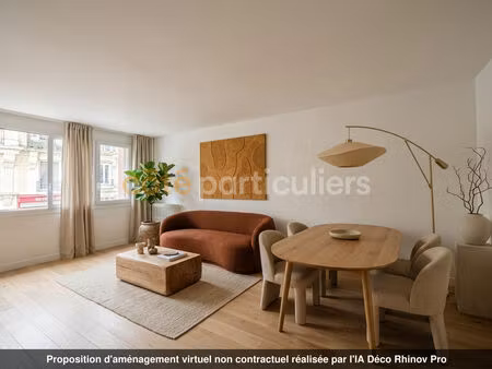 paris 13e maison blanche - t3 traversant de 68 m² avec balcon - double exposition sud ? mé
