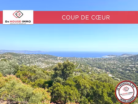 mazet provençal  vue mer panoramique  jardin & terrasses à cavalaire-sur-mer