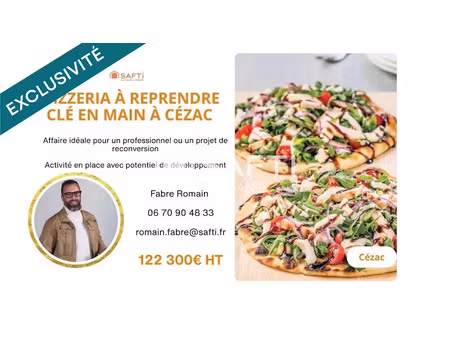 vente locaux professionnels 1 pièce 36 m² à cezac (33620)  122 300 €