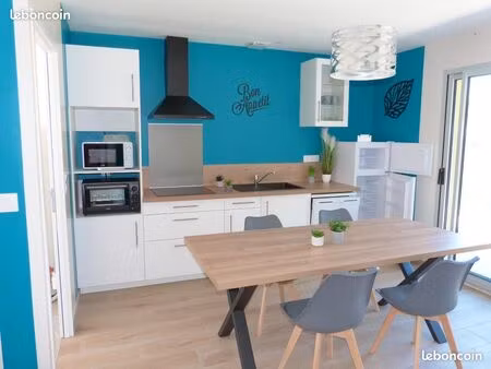 maison neuve  meublée 67m²  plain pied  2 chambres  clim  tv  wifi 2 parking saint pardoux