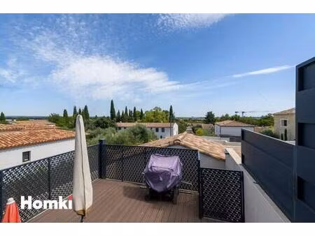 dpe c appartement récent 3 pièces de 59 m² avec terrasse et parking à gallargues-le-montue