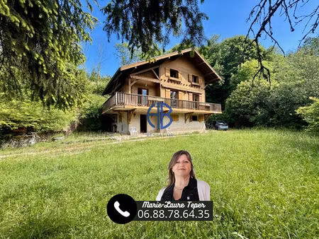 chalet de 113 m2 + sous-sol sur 7500m2 de terrain.