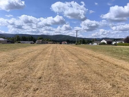 grand terrain à bâtir plat  vue dégagée