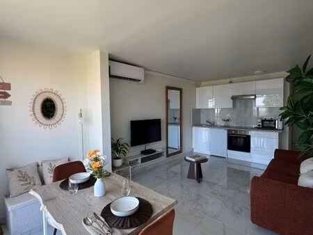 studio meublé 25 m² – piscine  parking  climatisation – idéal étudiant edhec ou jeune acti