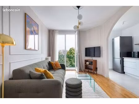 t2 meublé haut de gamme avec balcon – gentilly rer b à 3 min – paris en moins de 20 min