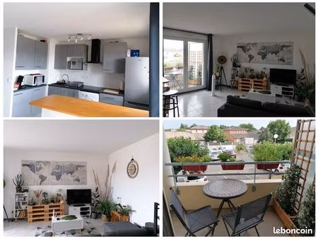 t2 meublé avec piscine et parking