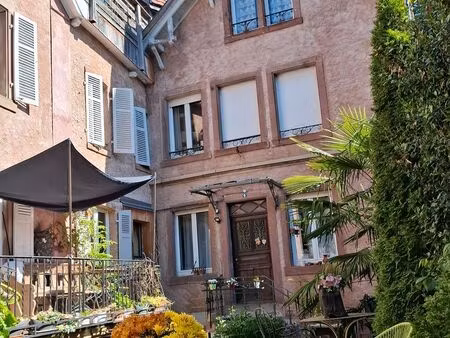 guebwiller part. loue beau petit duplex rez-de-jardin 380ech.c. proche église ́notre dame