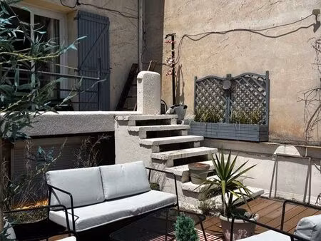 duplex meublé avec terrasse – villeneuve-lès-avignon – disponible du 1er septembre au 30 m