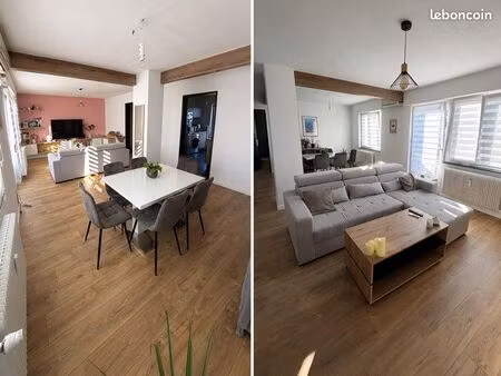 appartement f3 (3 pièces) meublé de 72 m² à louer – mulhouse / riedisheim (rue du temple)
