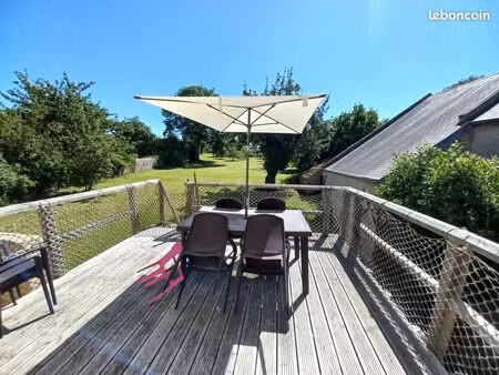 charmante maison meublée avec jardin à asnelles (14960)