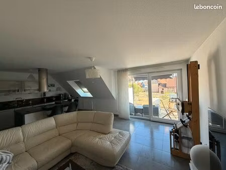 a louer lumineux f3 63m2 avec terrasse et garage
