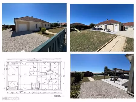 maison 5 pièces de 113m2 et un garage de 27 m2 accolé