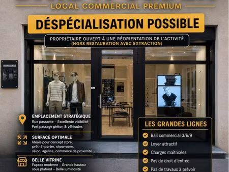 cession de droit au bail avec possibilité de déspécialisation – rue montgrand (marseille 6