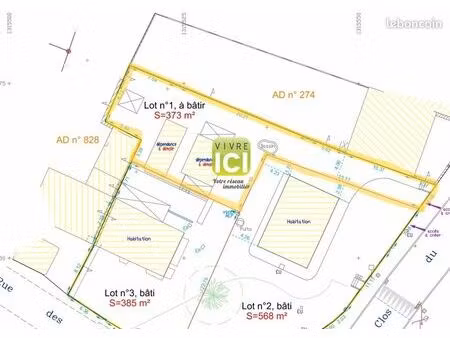 terrain 373 m² pontchateau