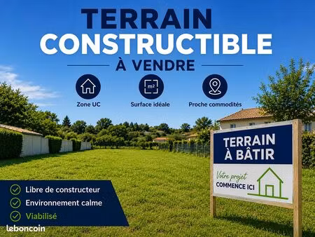 vente terrain viabilisé