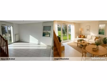 duplex t3 de 64m² avec jardin privatif et parking en sous-sol (vente entre particuliers)