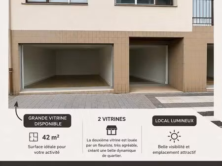 ? local commercial à louer – disponible à partir du 1er septembre