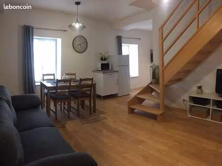 appartement f2 en duplex 53 m² entièrement meublé