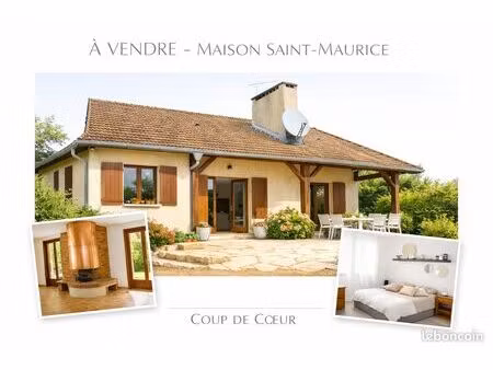 maison de plain-pied (5 chambres) – terrain 2000m² – saint-maurice-lès-châteauneuf