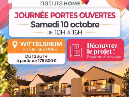 appartement - 3 pièces - portes ouvertes à wittelsheim