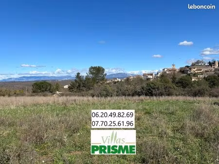 terrain à bâtir de 1000 m² à montmeyan (83)
